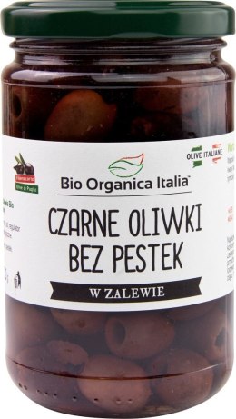 OLIWKI CZARNE BEZ PESTEK W ZALEWIE BIO 280 g (160 g) (SŁOIK) - BIO ORGANICA ITALIA BIO ORGANICA ITALIA (przetwory warzywne)