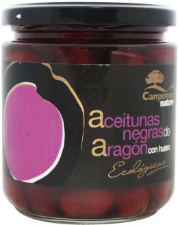 OLIWKI CZARNE Z PESTKĄ W ZALEWIE BIO 350 g (200 g) - CAMPOMAR NATURE CAMPOMAR NATURE (oliwki, oliwa, miód)