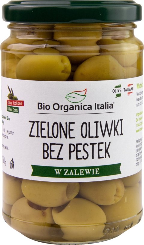 OLIWKI ZIELONE BEZ PESTEK W ZALEWIE BIO 280 g (150 g) (SŁOIK) - BIO ORGANICA ITALIA BIO ORGANICA ITALIA (przetwory warzywne) OLIWKI ZIELONE BEZ PESTEK W ZALEWIE BIO 280 g (150 g) (SŁOIK) - BIO ORGANICA ITALIA BIO ORGANICA ITALIA (przetwory warzywne)