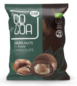 ORZECHY LASKOWE W SUROWEJ CZEKOLADZIE BIO 70 g - COCOA COCOA (czekolady i bakalie w surowej czekoladzie)