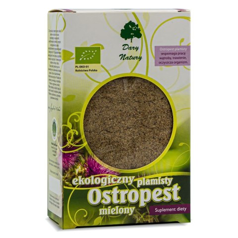 OSTROPEST PLAMISTY MIELONY BIO 100 g - DARY NATURY DARY NATURY - herbatki OSTROPEST PLAMISTY MIELONY BIO 100 g - DARY NATURY DARY NATURY - herbatki