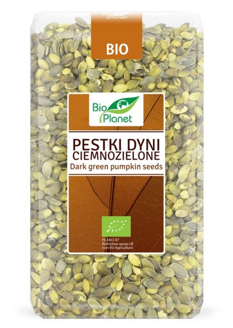 PESTKI DYNI CIEMNOZIELONE BIO 1 kg - BIO PLANET BIO PLANET - seria BRĄZOWA (orzechy i pestki) PESTKI DYNI CIEMNOZIELONE BIO 1 kg - BIO PLANET BIO PLANET - seria BRĄZOWA (orzechy i pestki)
