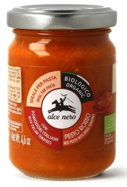 PESTO CZERWONE Z SUSZONYCH POMIDORÓW BIO 130 g - ALCE NERO ALCE NERO (włoskie produkty)