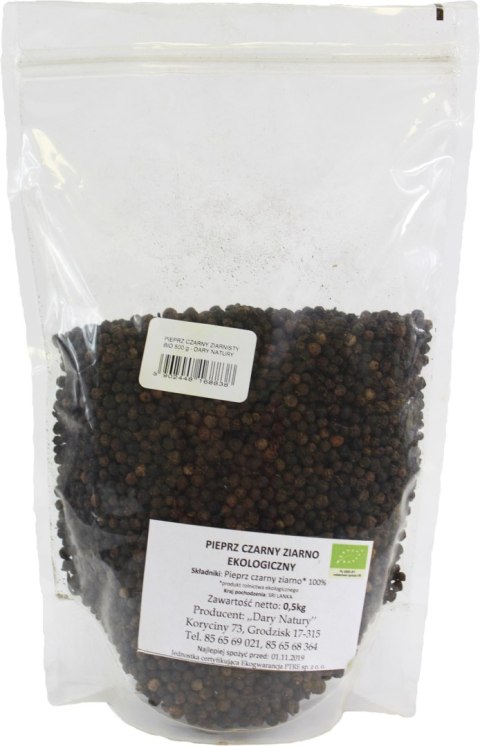 PIEPRZ CZARNY ZIARNISTY BIO 500 g - HORECA (DARY NATURY) HORECA BIO - pozostałe PIEPRZ CZARNY ZIARNISTY BIO 500 g - HORECA (DARY NATURY) HORECA BIO - pozostałe