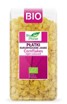 PŁATKI KUKURYDZIANE JASNE BEZ DODATKU CUKRÓW BIO 250 g - BIO PLANET BIO PLANET - seria RÓŻOWA (płatki, otręby, musli)