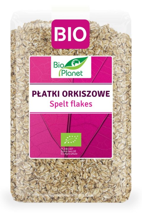 PŁATKI ORKISZOWE BIO 1 kg - BIO PLANET BIO PLANET - seria RÓŻOWA (płatki, otręby, musli) PŁATKI ORKISZOWE BIO 1 kg - BIO PLANET BIO PLANET - seria RÓŻOWA (płatki, otręby, musli)