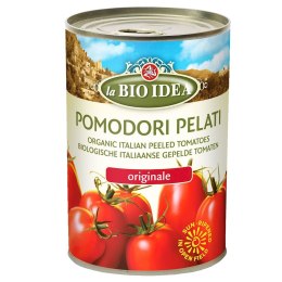 POMIDORY PELATI BEZ SKÓRY BIO 400 g (240 g) - LA BIO IDEA LA BIO IDEA (makarony, strączkowe,sosy pomidorowe)