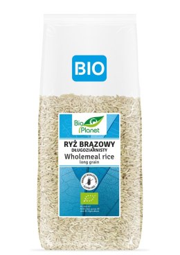 RYŻ BRĄZOWY DŁUGOZIARNISTY BEZGLUTENOWY BIO 1 kg - BIO PLANET BIO PLANET - seria NIEBIESKA (ryże, kasze, ziarna)