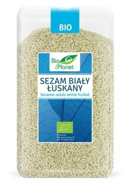 SEZAM BIAŁY ŁUSKANY BIO 1 kg - BIO PLANET BIO PLANET - seria NIEBIESKA (ryże, kasze, ziarna)