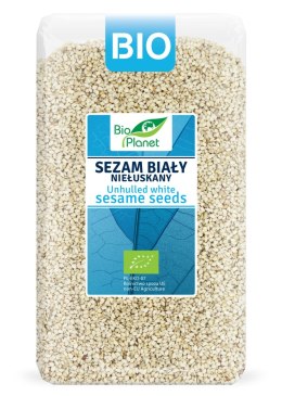 SEZAM BIAŁY NIEŁUSKANY BIO 1 kg - BIO PLANET BIO PLANET - seria NIEBIESKA (ryże, kasze, ziarna)