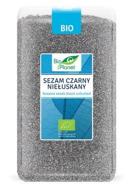 SEZAM CZARNY NIEŁUSKANY BIO 1 kg - BIO PLANET BIO PLANET - seria NIEBIESKA (ryże, kasze, ziarna)