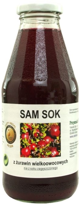 SOK Z ŻURAWINY WIELKOOWOCOWEJ 500 ml - VIANDS (SAM SOK) VIANDS (soki, inne)