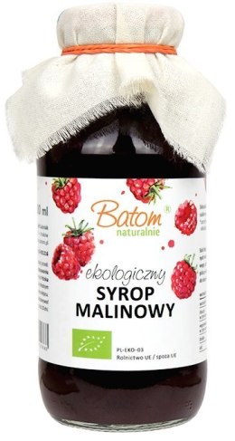 SYROP MALINOWY BIO 330 ml - BATOM BATOM (oleje, soki, sole kąpielowe)