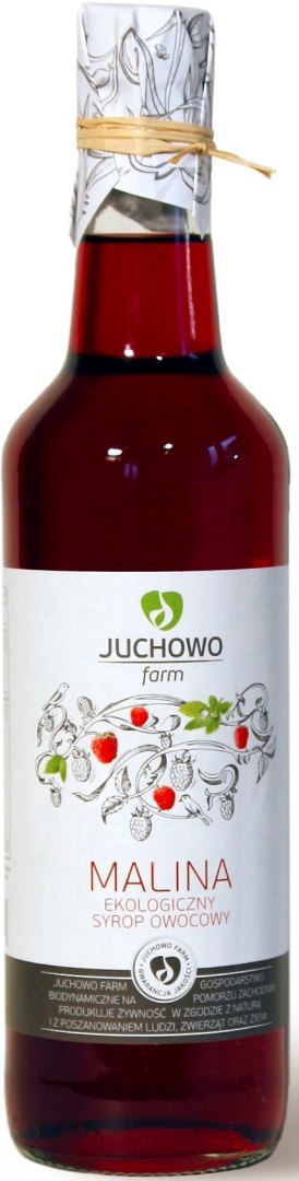 SYROP MALINOWY BIO 500 ml - JUCHOWO (FUNDACJA) JUCHOWO FARM (mąki, syrop) SYROP MALINOWY BIO 500 ml - JUCHOWO (FUNDACJA) JUCHOWO FARM (mąki, syrop)