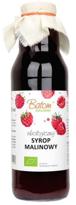 SYROP MALINOWY BIO 750 ml - BATOM BATOM (oleje, soki, sole kąpielowe)
