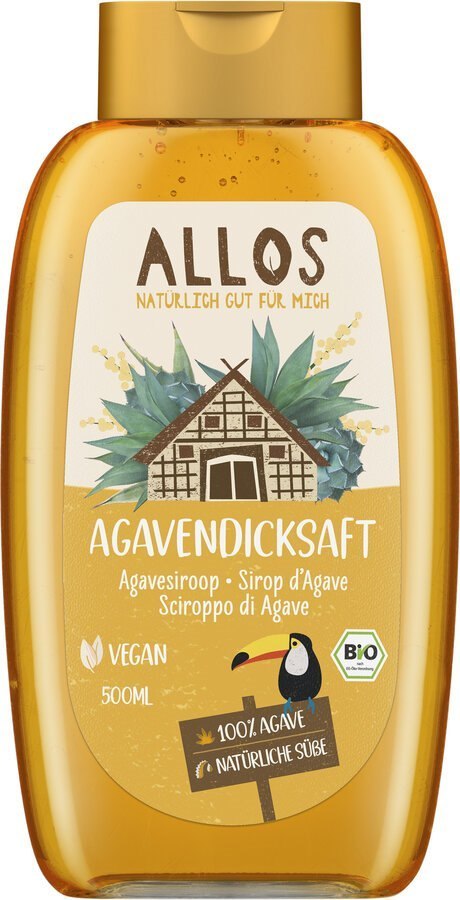 SYROP Z AGAWY BIO 690 g (500 ml) - ALLOS ALLOS (musy, musli, chałwa, syrop z agawy) SYROP Z AGAWY BIO 690 g (500 ml) - ALLOS ALLOS (musy, musli, chałwa, syrop z agawy)