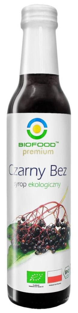 SYROP Z CZARNEGO BZU BIO 250 ml - BIOFOOD BIOFOOD (soki, przetwory, octy, olej kokosowy)