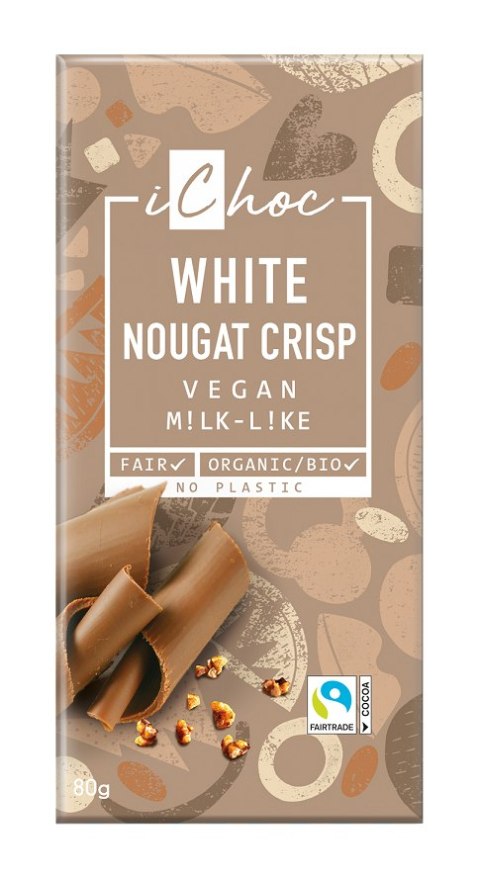TABLICZKA NUGATOWA Z KROKANTEM Z ORZECHÓW LASKOWYCH FAIR TRADE BIO 80 g - ICHOC (VIVANI) ICHOC (czekolady wegańskie) TABLICZKA NUGATOWA Z KROKANTEM Z ORZECHÓW LASKOWYCH FAIR TRADE BIO 80 g - ICHOC (VIVANI) ICHOC (czekolady wegańskie)