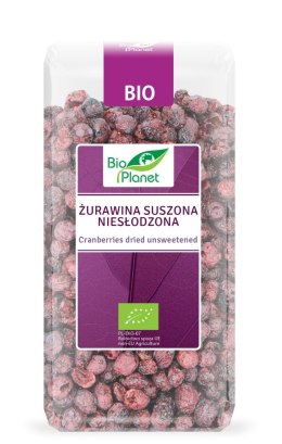 ŻURAWINA SUSZONA NIESŁODZONA BIO 50 g - BIO PLANET BIO PLANET - seria FIOLETOWA (owoce suszone)