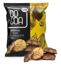 BANANY W SUROWEJ CZEKOLADZIE BIO 70 g - COCOA COCOA (czekolady i bakalie w surowej czekoladzie)