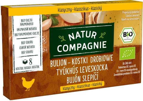 BULION - KOSTKI DROBIOWE BEZ DODATKU CUKRÓW BIO (8 x 11 g) 88 g - NATUR COMPAGNIE NATUR COMPAGNIE (buliony, kostki rosołowe) BULION - KOSTKI DROBIOWE BEZ DODATKU CUKRÓW BIO (8 x 11 g) 88 g - NATUR COMPAGNIE NATUR COMPAGNIE (buliony, kostki rosołowe)
