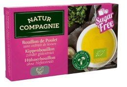 BULION - KOSTKI DROBIOWE BEZ DODATKU CUKRÓW I DROŻDŻY BIO (8 x 10 g) 80 g - NATUR COMPAGNIE NATUR COMPAGNIE (buliony, kostki rosołowe)