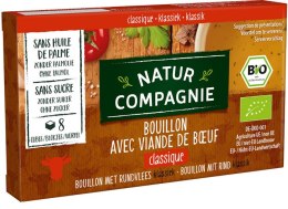 BULION - KOSTKI WOŁOWE BEZ DODATKU CUKRÓW BIO (8 x 12 g) 96 g - NATUR COMPAGNIE NATUR COMPAGNIE (buliony, kostki rosołowe)