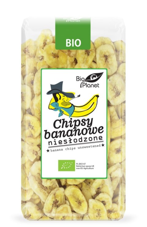 CHIPSY BANANOWE NIESŁODZONE BIO 350 g - BIO PLANET BIO PLANET - seria PRZEKĄSKI CHIPSY BANANOWE NIESŁODZONE BIO 350 g - BIO PLANET BIO PLANET - seria PRZEKĄSKI