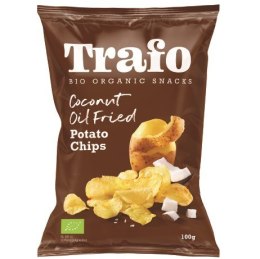CHIPSY ZIEMNIACZANE SMAŻONE NA OLEJU KOKOSOWYM BIO 100 g - TRAFO TRAFO (chipsy warzywne i ziemniaczne)