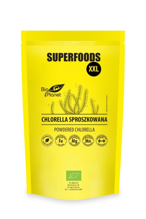 CHLORELLA SPROSZKOWANA BIO 600 g - BIO PLANET BIO PLANET - seria SUPERFOODS CHLORELLA SPROSZKOWANA BIO 600 g - BIO PLANET BIO PLANET - seria SUPERFOODS