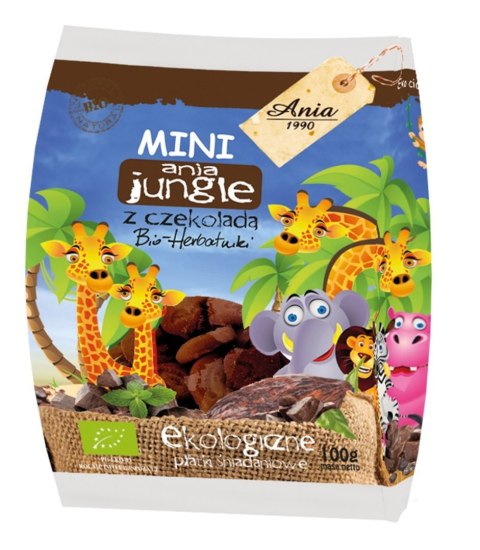 CIASTKA Z CZEKOLADĄ MINI JUNGLE BIO 100 g - BIO ANIA BIO ANIA (ciastka, muffiny, wafle) CIASTKA Z CZEKOLADĄ MINI JUNGLE BIO 100 g - BIO ANIA BIO ANIA (ciastka, muffiny, wafle)
