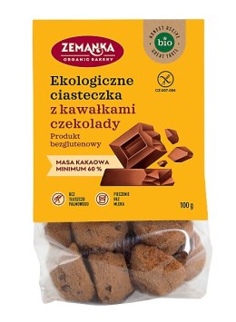 CIASTKA Z KAWAŁKAMI CZEKOLADY BEZGLUTENOWE BIO 100 g - ZEMANKA ZEMANKA (ciastka)