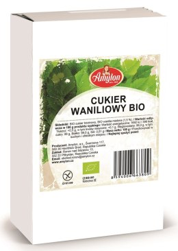 CUKIER Z WANILIĄ BOURBON BEZGLUTENOWY BIO 100 g - AMYLON AMYLON (budynie, galaretki,kisiele,cukry, skrobie