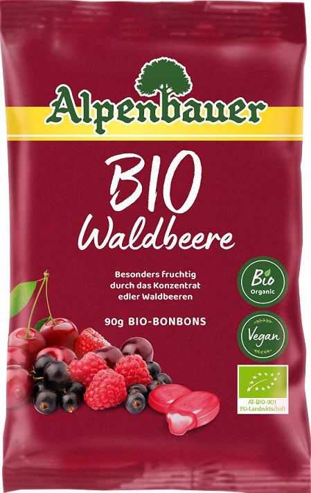 CUKIERKI Z NADZIENIEM O SMAKU OWOCÓW LEŚNYCH BIO 90 g - ALPENBAUER ALPENBAUER (cukierki) CUKIERKI Z NADZIENIEM O SMAKU OWOCÓW LEŚNYCH BIO 90 g - ALPENBAUER ALPENBAUER (cukierki)
