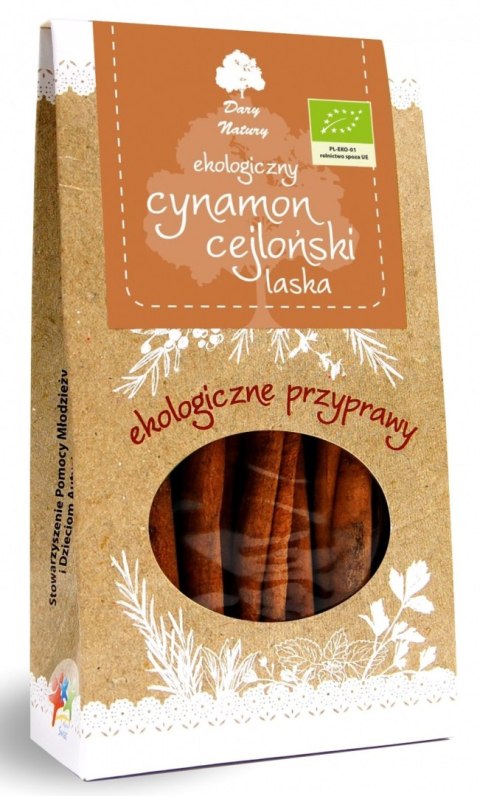CYNAMON CEJLOŃSKI LASKA BIO 30 g - DARY NATURY DARY NATURY - przyprawy i zioła CYNAMON CEJLOŃSKI LASKA BIO 30 g - DARY NATURY DARY NATURY - przyprawy i zioła