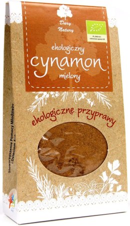 CYNAMON CEJLOŃSKI MIELONY BIO 50 g - DARY NATURY DARY NATURY - przyprawy i zioła