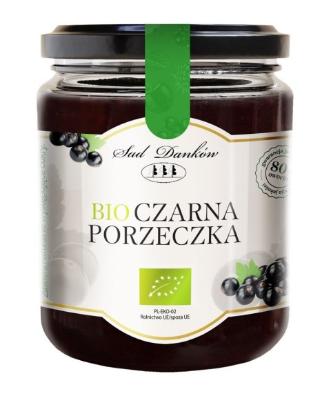 CZARNA PORZECZKA 80 % BIO 260 g - SAD DANKÓW SAD DANKÓW (przetwory owocowe) CZARNA PORZECZKA 80 % BIO 260 g - SAD DANKÓW SAD DANKÓW (przetwory owocowe)