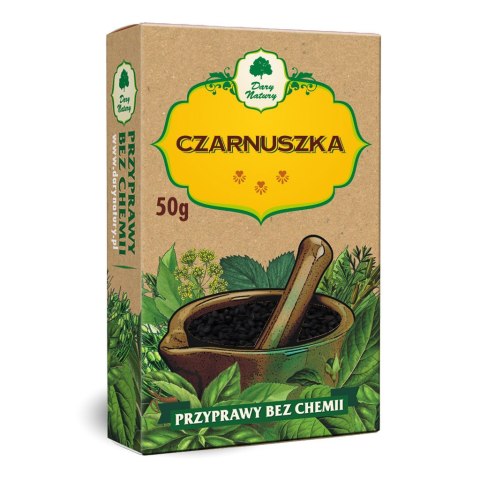 CZARNUSZKA BEZGLUTENOWA 50 g - DARY NATURY DARY NATURY - przyprawy i zioła CZARNUSZKA BEZGLUTENOWA 50 g - DARY NATURY DARY NATURY - przyprawy i zioła