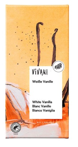 CZEKOLADA BIAŁA Z WANILIĄ BIO 80 g - VIVANI VIVANI (czekolady, batony, kakao instant)