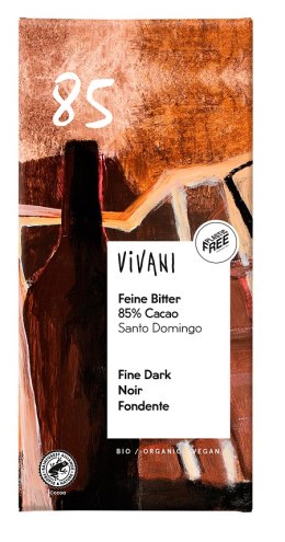 CZEKOLADA GORZKA 85 % BIO 100 g - VIVANI VIVANI (czekolady, batony, kakao instant)