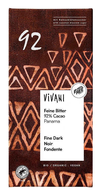 CZEKOLADA GORZKA 92 % BIO 80 g - VIVANI VIVANI (czekolady, batony, kakao instant) CZEKOLADA GORZKA 92 % BIO 80 g - VIVANI VIVANI (czekolady, batony, kakao instant)