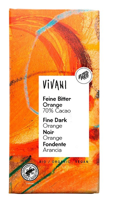 CZEKOLADA GORZKA O SMAKU POMARAŃCZOWYM BIO 100 g - VIVANI VIVANI (czekolady, batony, kakao instant) CZEKOLADA GORZKA O SMAKU POMARAŃCZOWYM BIO 100 g - VIVANI VIVANI (czekolady, batony, kakao instant)