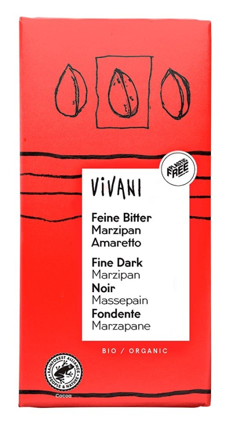 CZEKOLADA GORZKA Z NADZIENIEM MARCEPAN - AMARETTO BIO 100 g - VIVANI VIVANI (czekolady, batony, kakao instant) CZEKOLADA GORZKA Z NADZIENIEM MARCEPAN - AMARETTO BIO 100 g - VIVANI VIVANI (czekolady, batony, kakao instant)