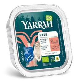 (DLA KOTA) PASZTET Z ŁOSOSIA Z ALGAMI MORSKIMI BIO 100 g - YARRAH YARRAH (karma dla kotów i psów)