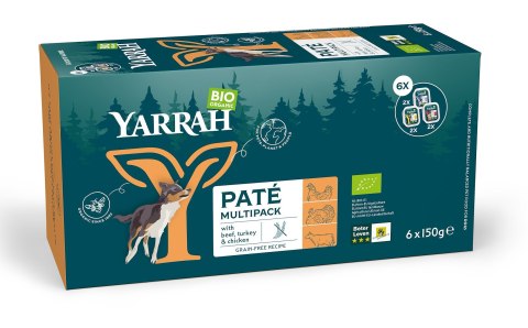 (DLA PSA) MULTIPACK PASZTET BIO (6 x 150 g) 900 g - YARRAH YARRAH (karma dla kotów i psów) (DLA PSA) MULTIPACK PASZTET BIO (6 x 150 g) 900 g - YARRAH YARRAH (karma dla kotów i psów)