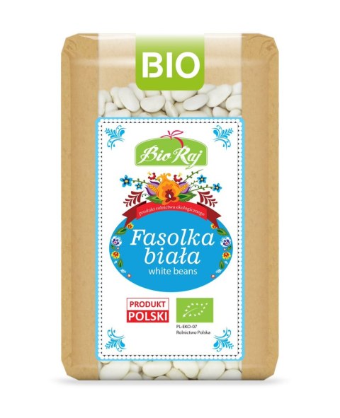 FASOLKA BIAŁA BIO (POLSKA) 500 g - BIO RAJ BIO RAJ (100 % z Polski) FASOLKA BIAŁA BIO (POLSKA) 500 g - BIO RAJ BIO RAJ (100 % z Polski)