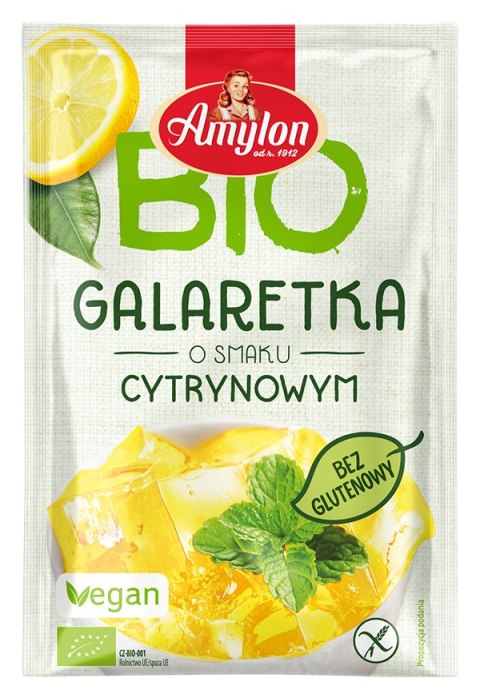GALARETKA Z AGAREM O SMAKU CYTRYNOWYM BEZGLUTENOWA BIO 40 g - AMYLON AMYLON (budynie, galaretki,kisiele,cukry, skrobie GALARETKA Z AGAREM O SMAKU CYTRYNOWYM BEZGLUTENOWA BIO 40 g - AMYLON AMYLON (budynie, galaretki,kisiele,cukry, skrobie