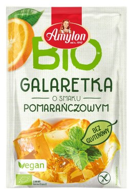 GALARETKA Z AGAREM O SMAKU POMARAŃCZOWYM BEZGLUTENOWA BIO 40 g - AMYLON AMYLON (budynie, galaretki,kisiele,cukry, skrobie