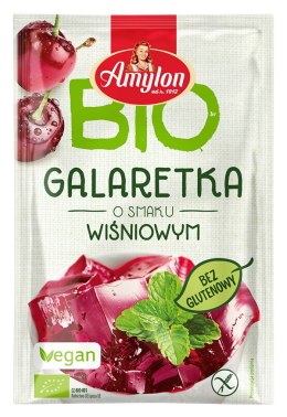 GALARETKA Z AGAREM O SMAKU WIŚNIOWYM BEZGLUTENOWA BIO 40 g - AMYLON AMYLON (budynie, galaretki,kisiele,cukry, skrobie