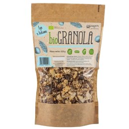 GRANOLA FIGA Z KOKOSEM BEZ DODATKU CUKRÓW BEZGLUTENOWA BIO 320 g - PAPAGRIN PAPAGRIN (granole)